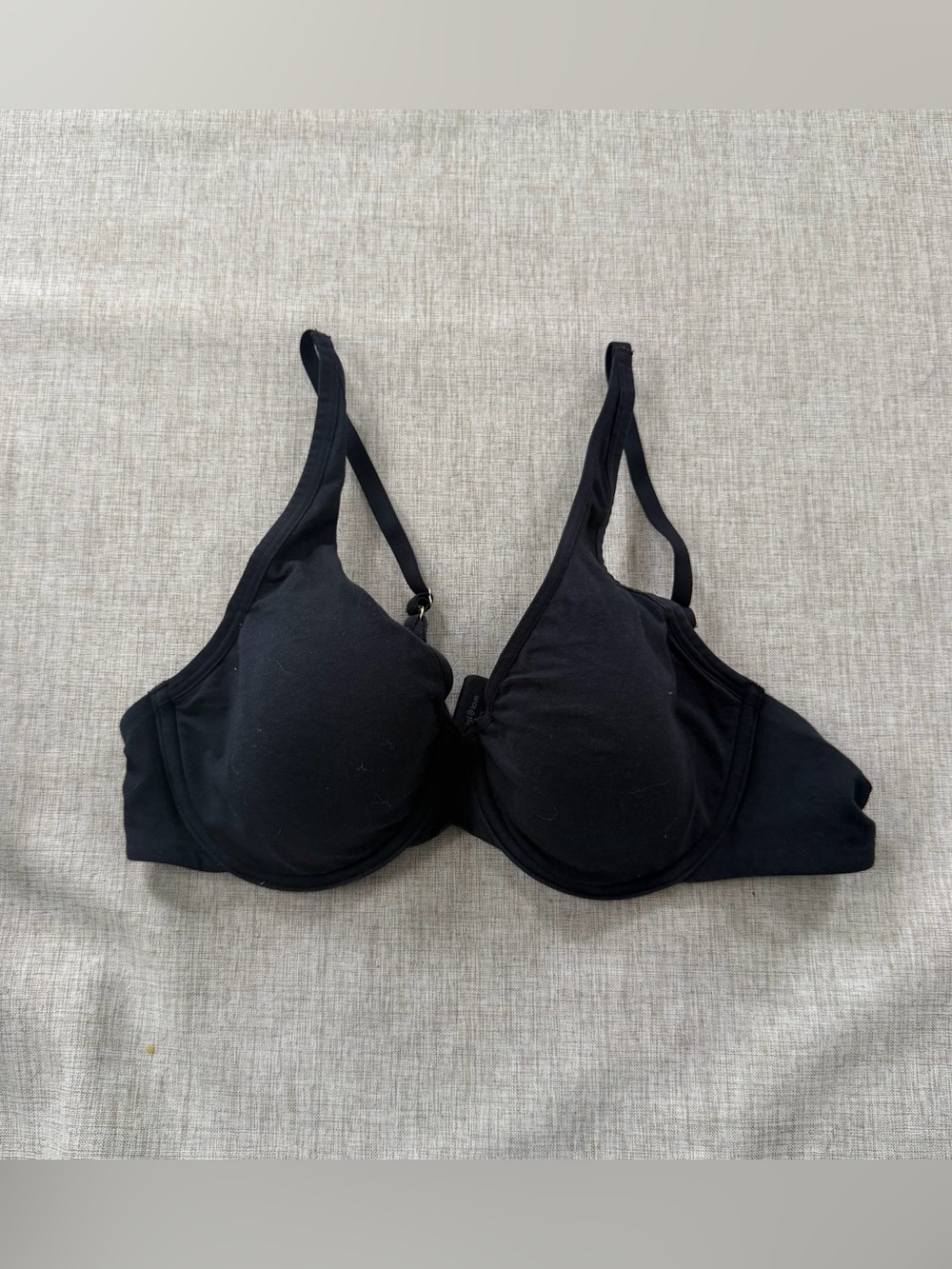 third love black classic t-shirt underwire bra 36B